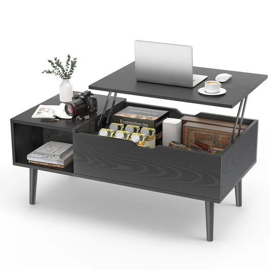 Lift Top Coffee Table with Adjustable Storage