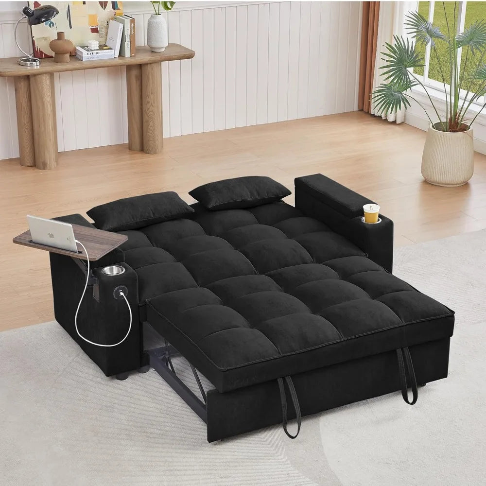 3-in-1 Folding Convertible Pullout Sofa Bed