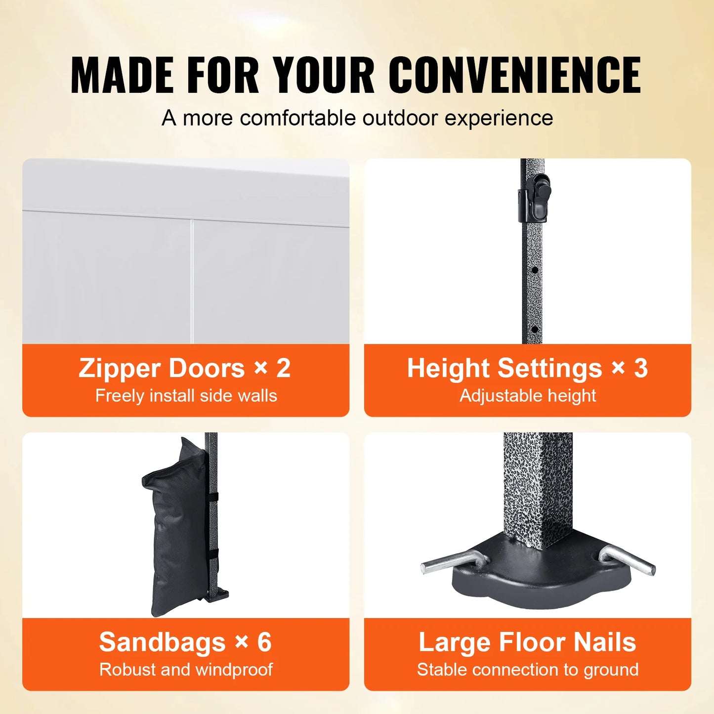 Pop-up Instant Canopies, Portable Gazebo UV Resistant Waterproof Tents