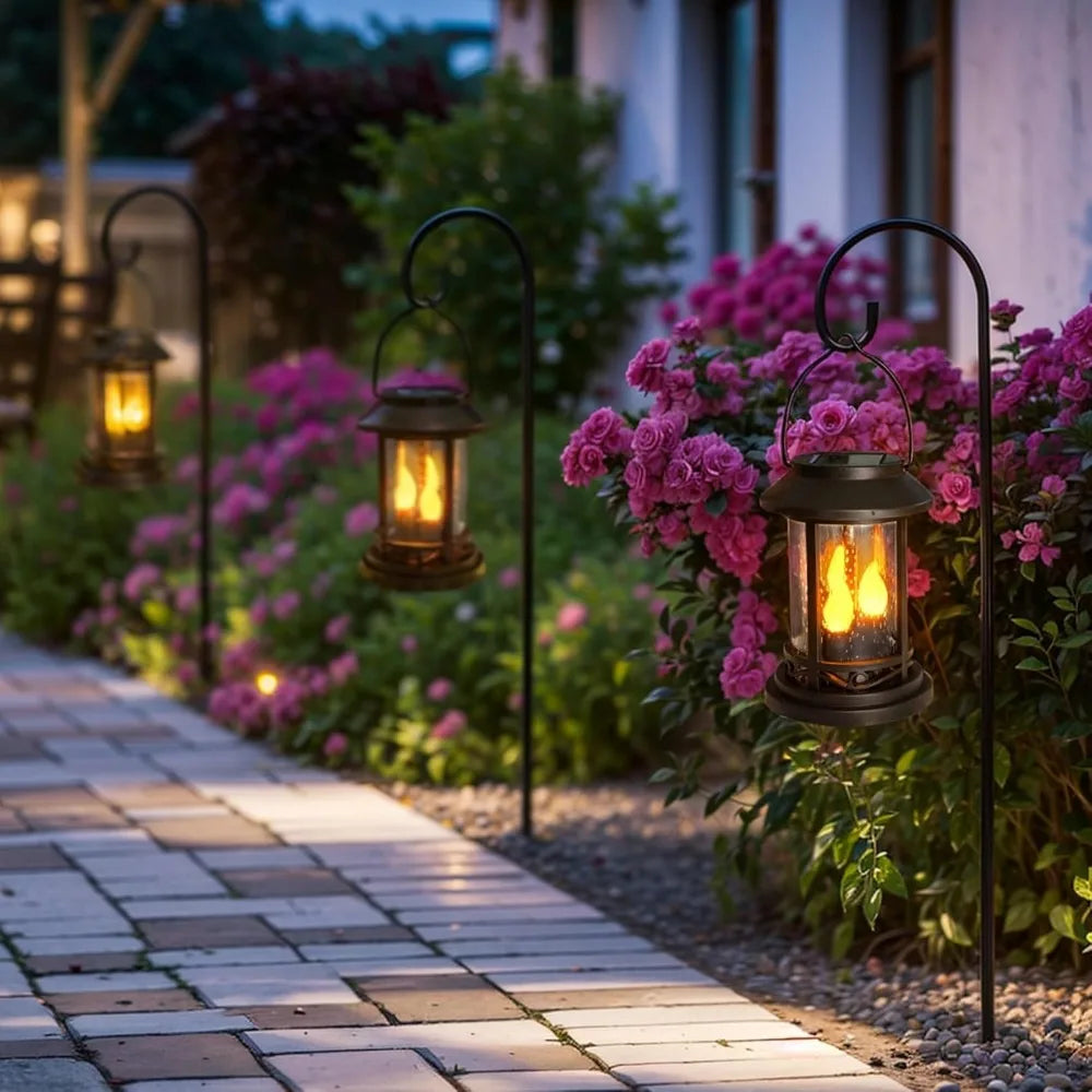 Outdoor Solar Light, Decorative Lantern, 6-Piece