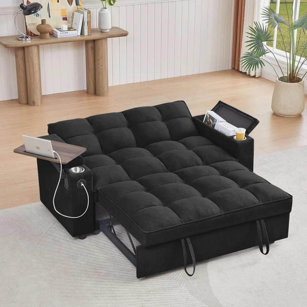 3-in-1 Folding Convertible Pullout Sofa Bed