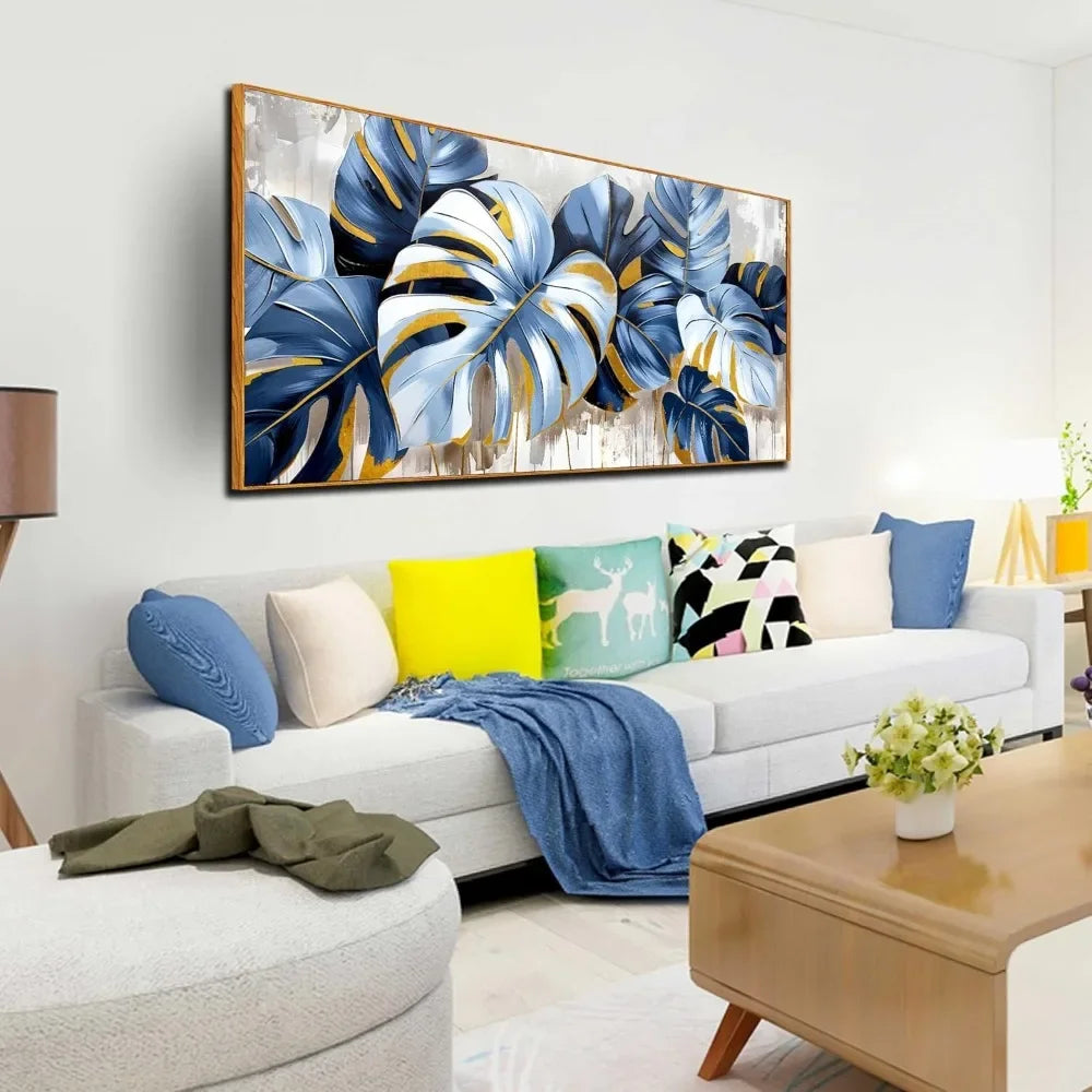 Banana Leaf Pictures, Canvas Wall Art, Framed Wall Decor