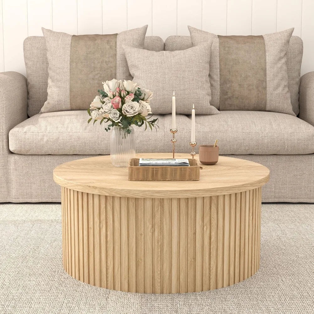 Circular Lift Top Coffee Table