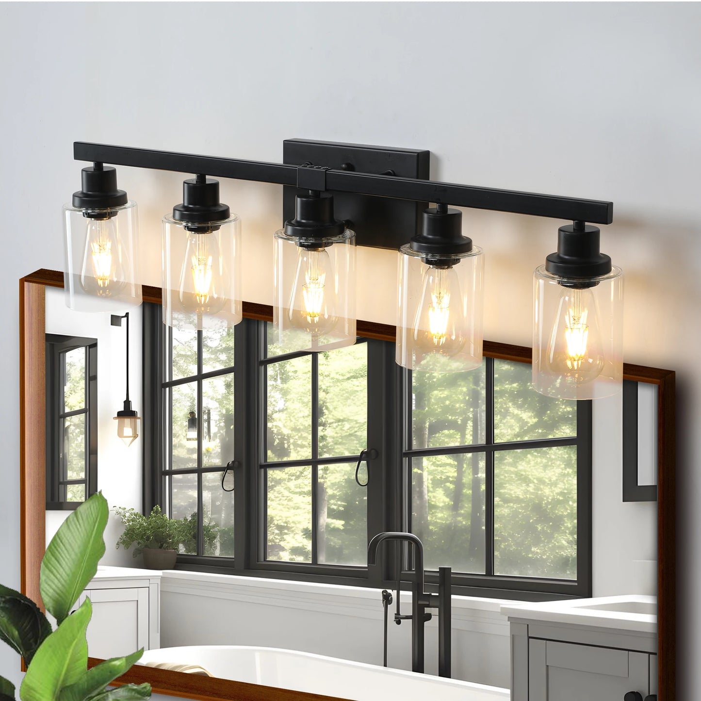 5-Light Farmhouse Vanity Light Fixture