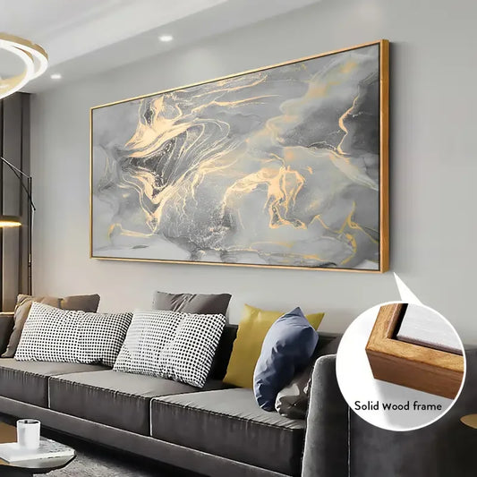 Abstract Leaf Canvas Art, Modern Wall Decor, High-Quality Canvas