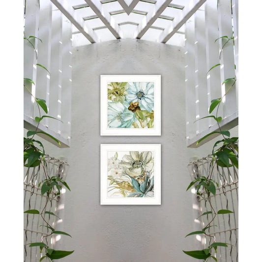 Modern Framed Wall Art, Sea Glass