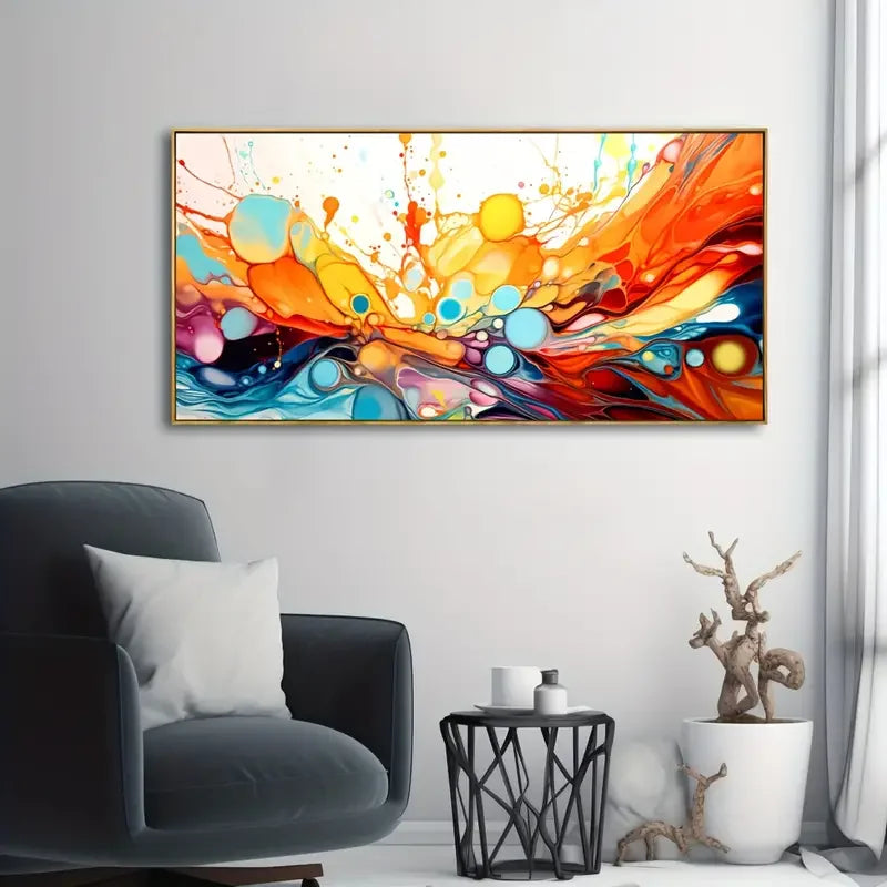 Vibrant Fantasy Art, Canvas Painting, Large-Scale Modern Abstract