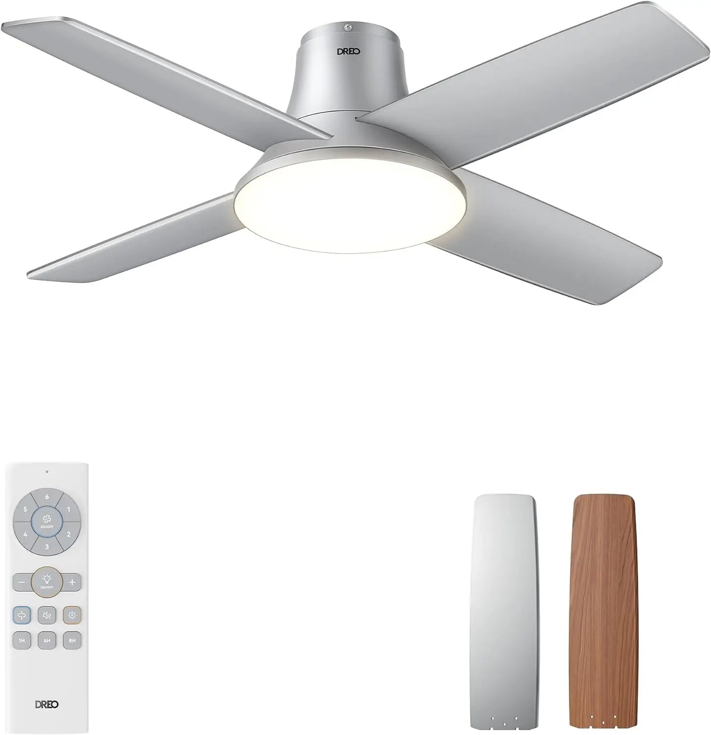 44 Inch Low Profile Ceiling Fan with Remote