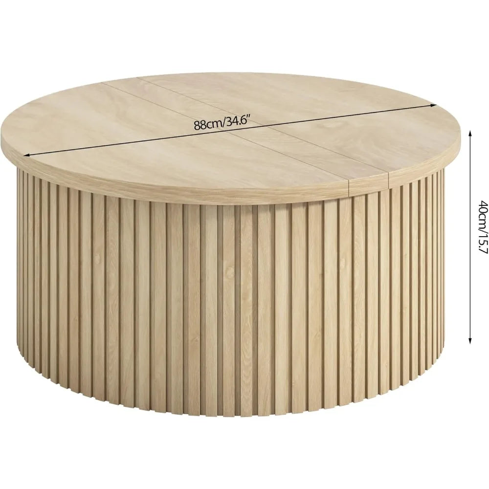Circular Lift Top Coffee Table