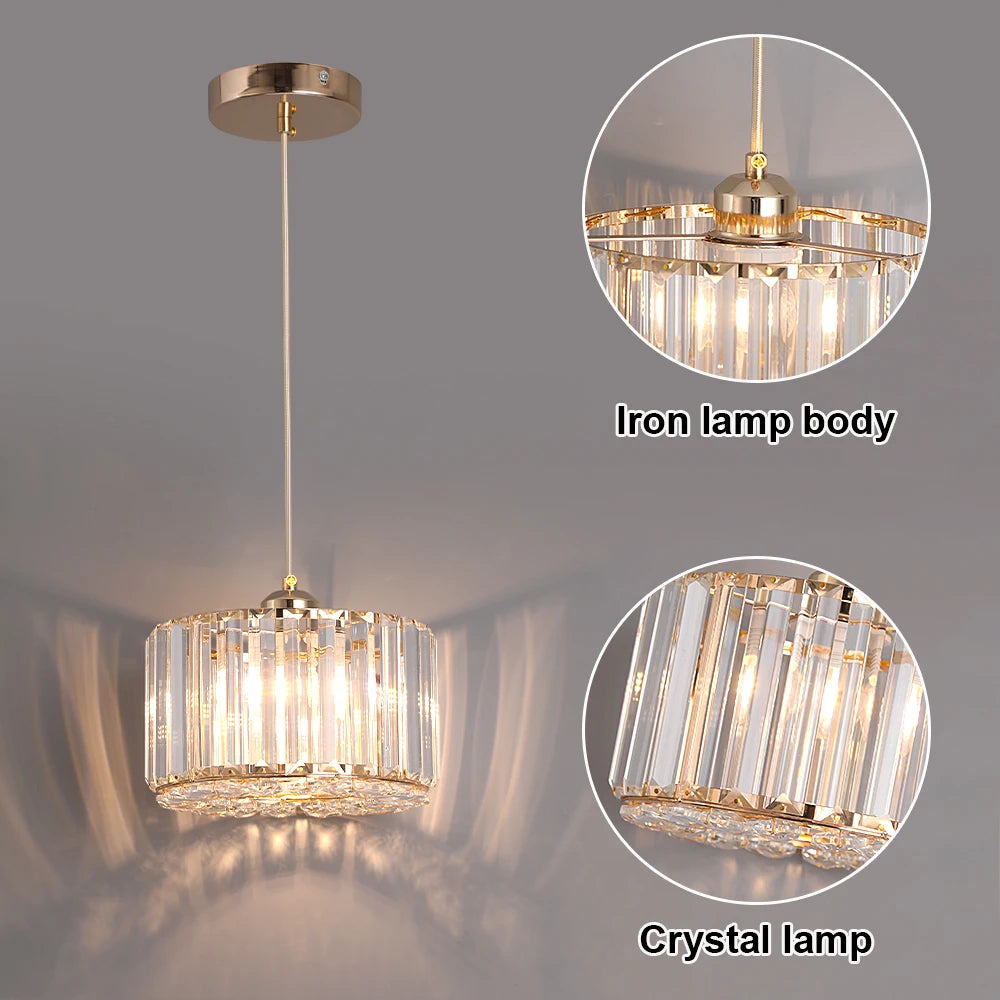 Modern Hanging Glass Pendant Light Fixture