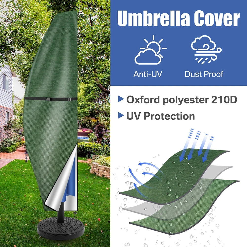 Banana Umbrella Cover, Oxford Fabric Waterproof, Garden Cantilever