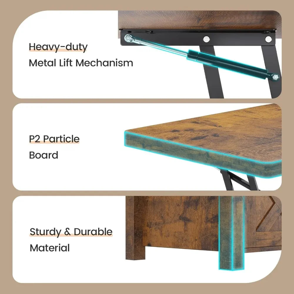 Lift Top Coffee Table with Storage