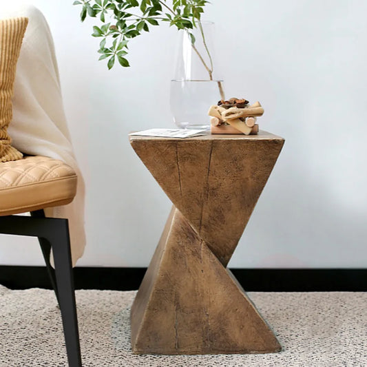 Lightweight Concrete Accent Table Bedside End Table