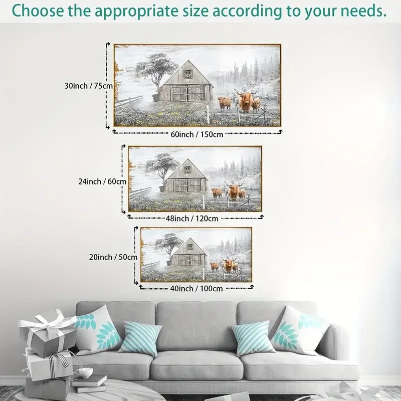 Majestic Home Decor, Foggy Forest Artwork, Canvas Wall Art