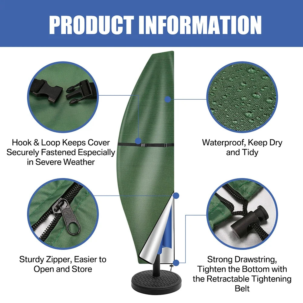 Banana Umbrella Cover, Oxford Fabric Waterproof, Garden Cantilever