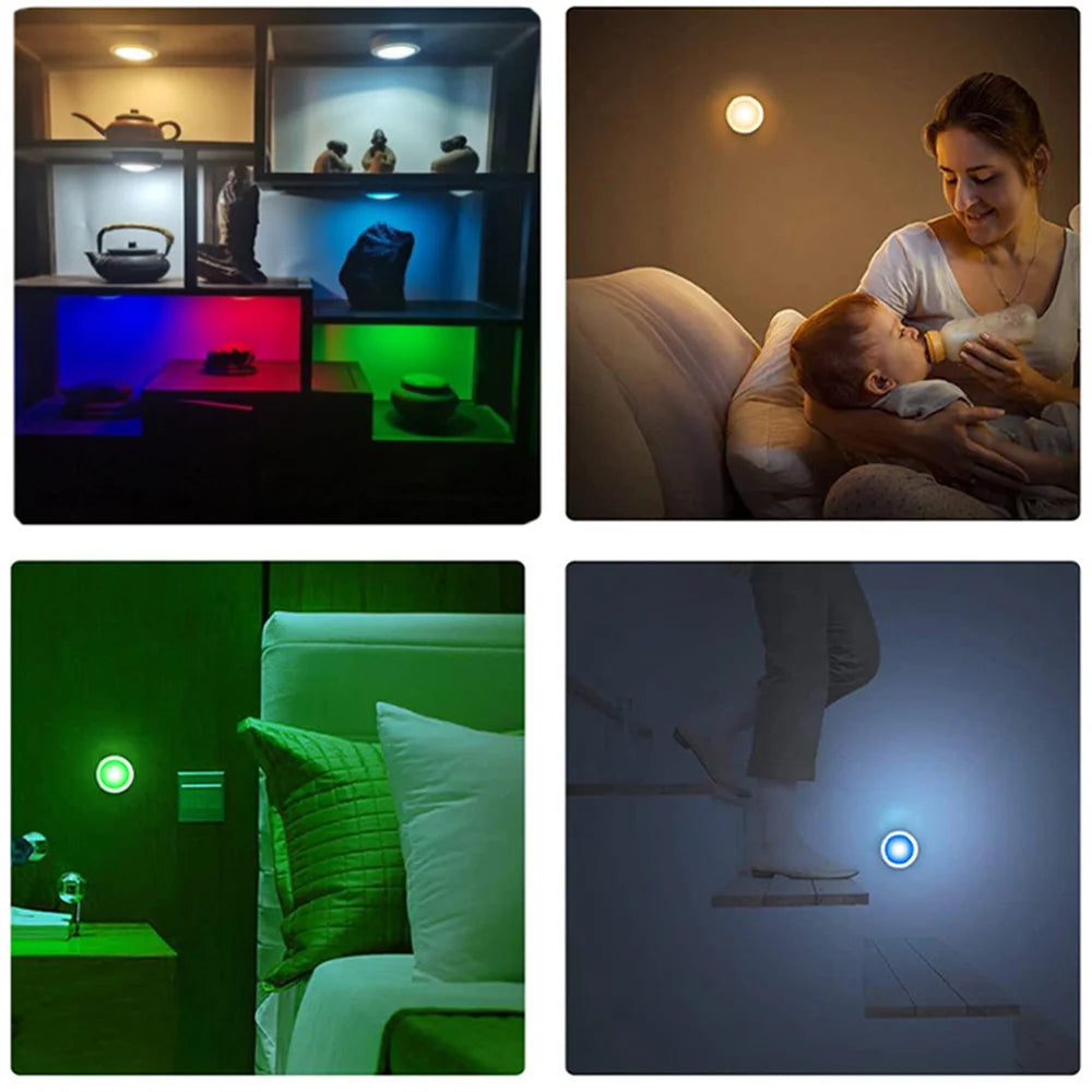 RGB Color Under Cabinet Lights Remote Control Dimmable