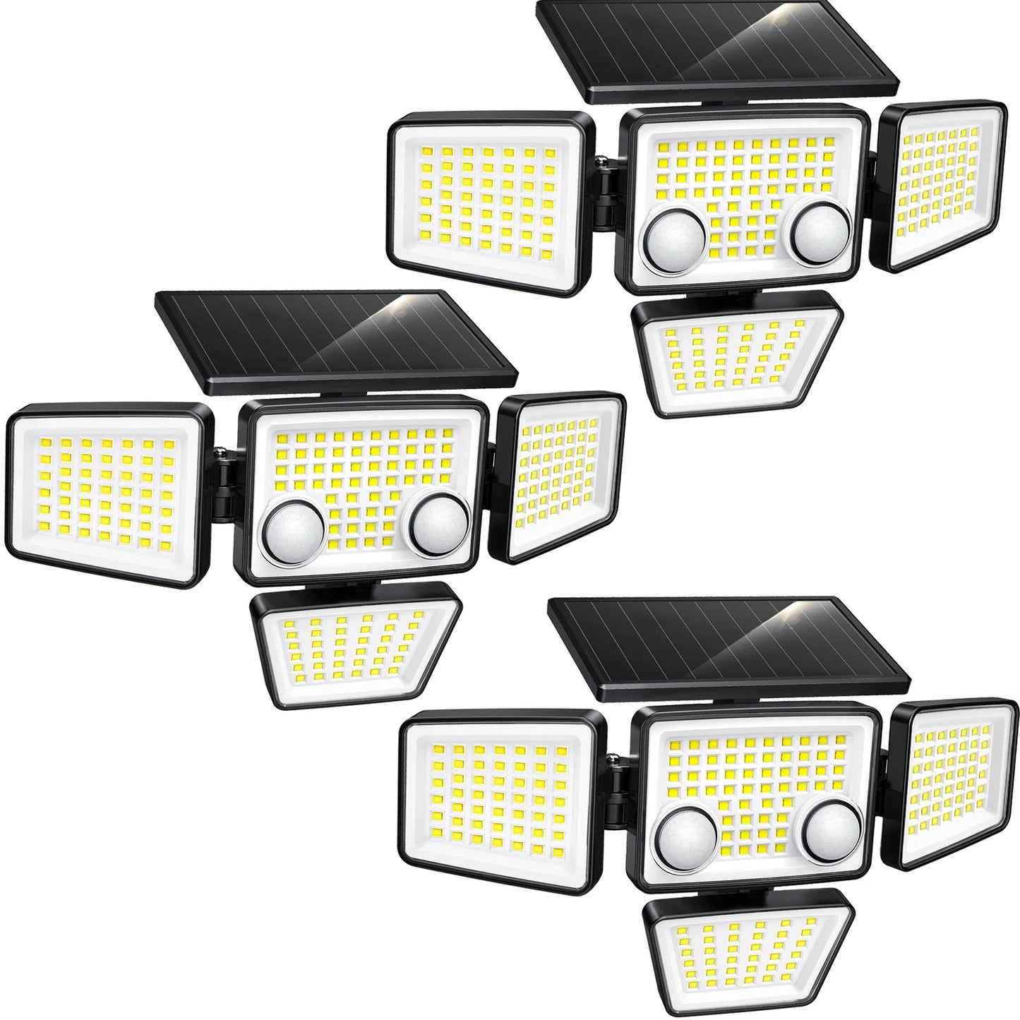 Solar Outdoor Lights - 3000LM LED Motion Sensor Lights Solar Flood Security Lights