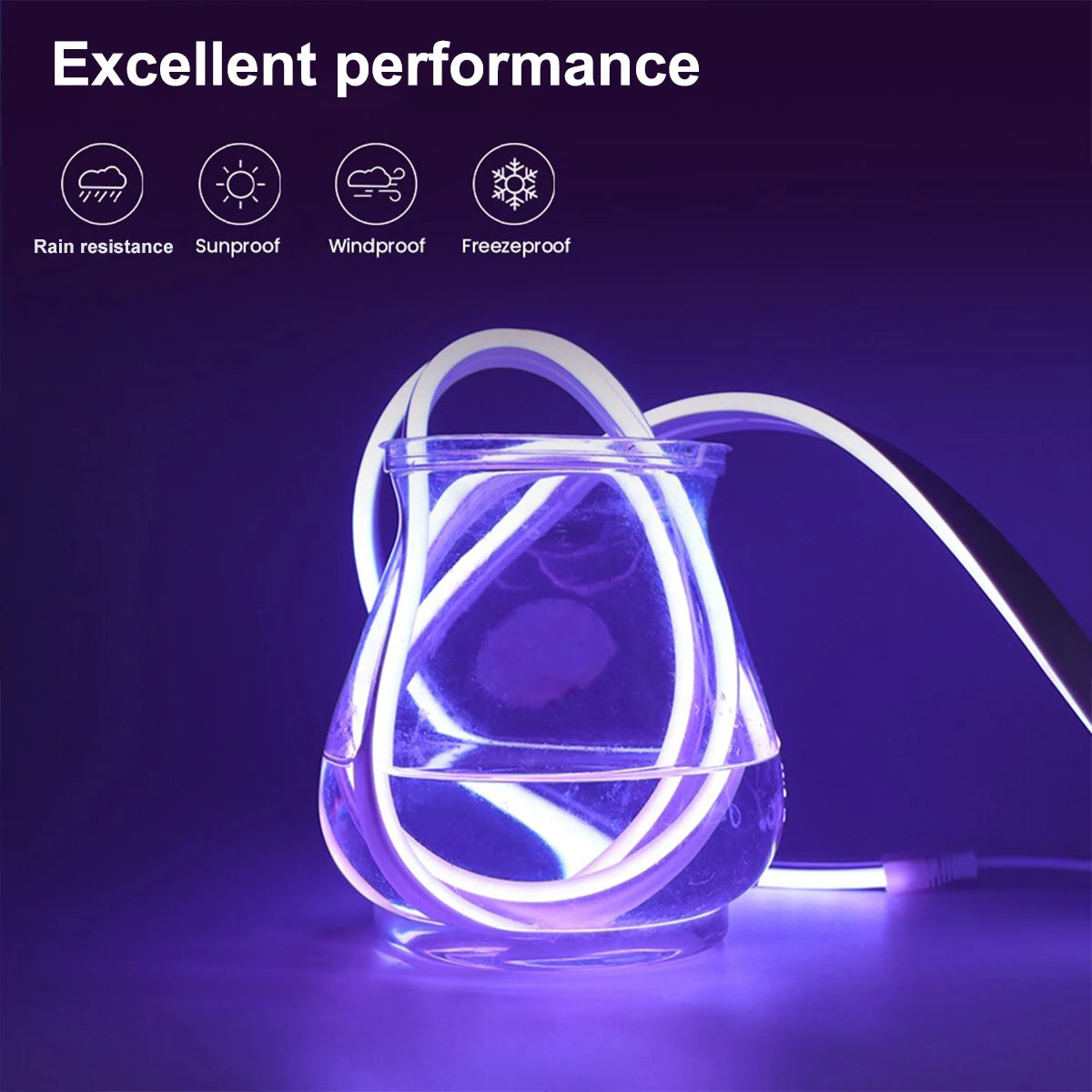 Remote Control LED Light USB Flexible Waterproof Strip Neon Light