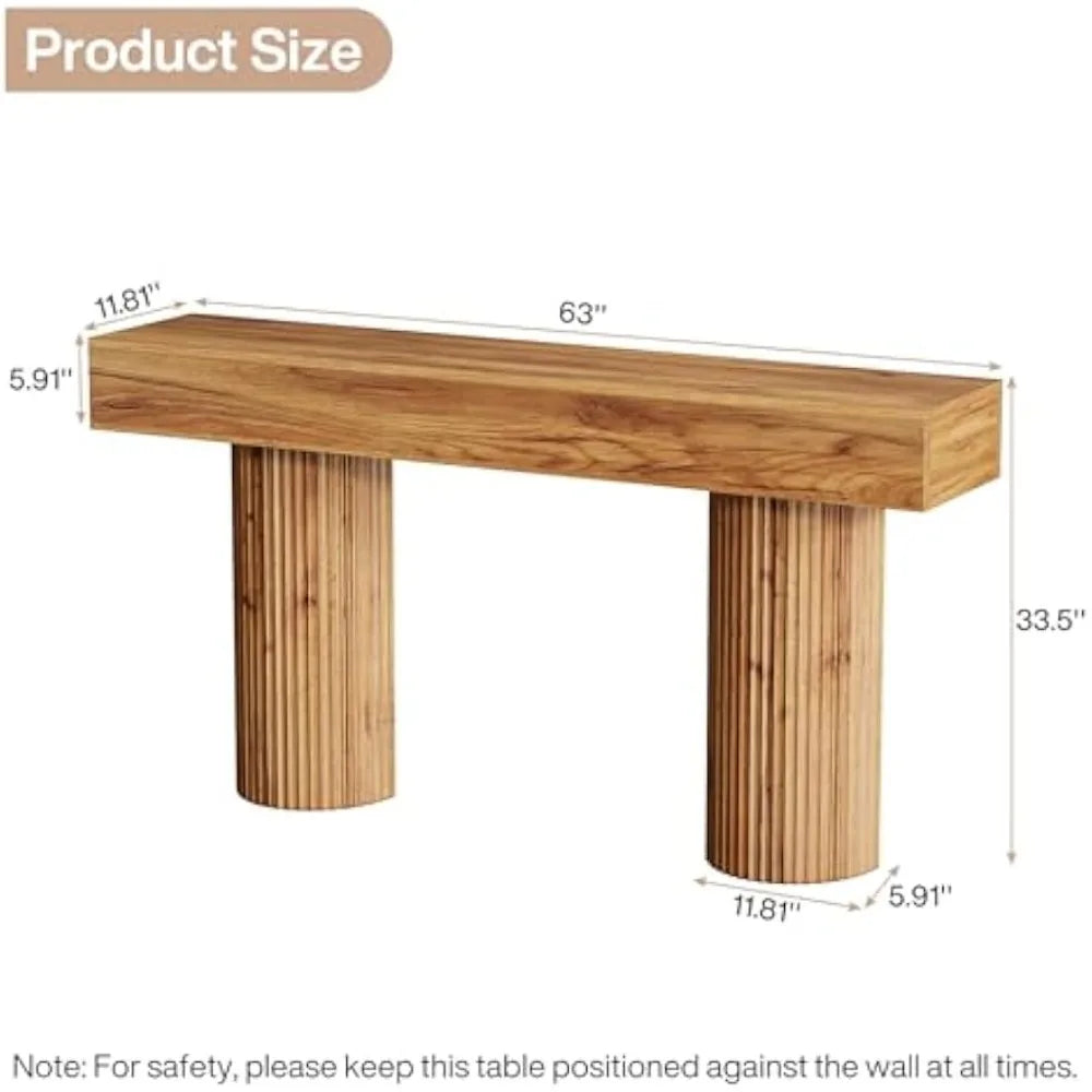 Long Wooden Console Table